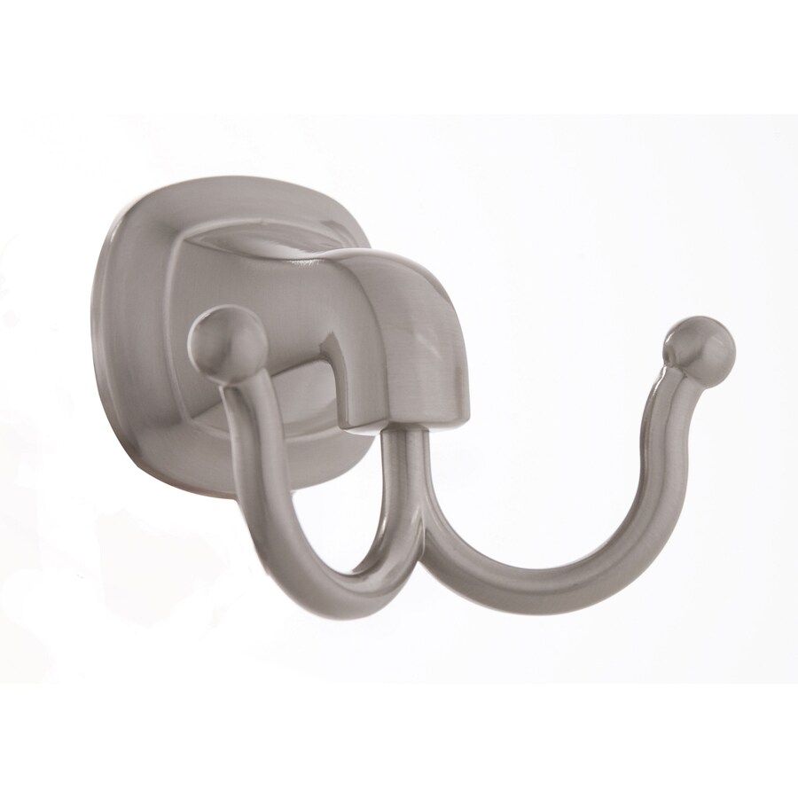 ARISTA Belding 2-Hook Satin Nickel Towel Hook at Lowes.com