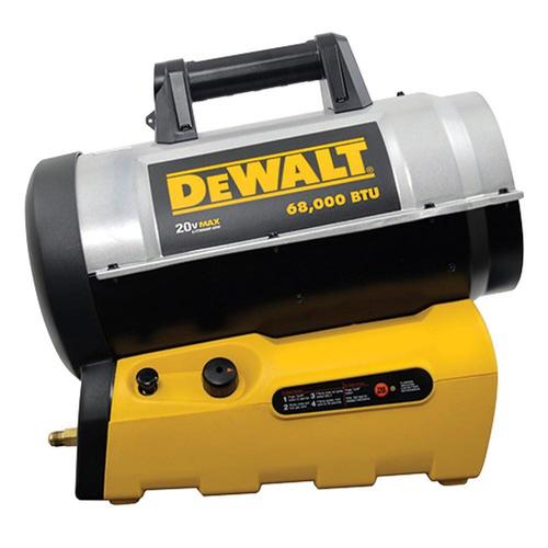 DEWALT 68000-BTU Portable Forced Air Propane Heater in the Propane Heaters department at 0