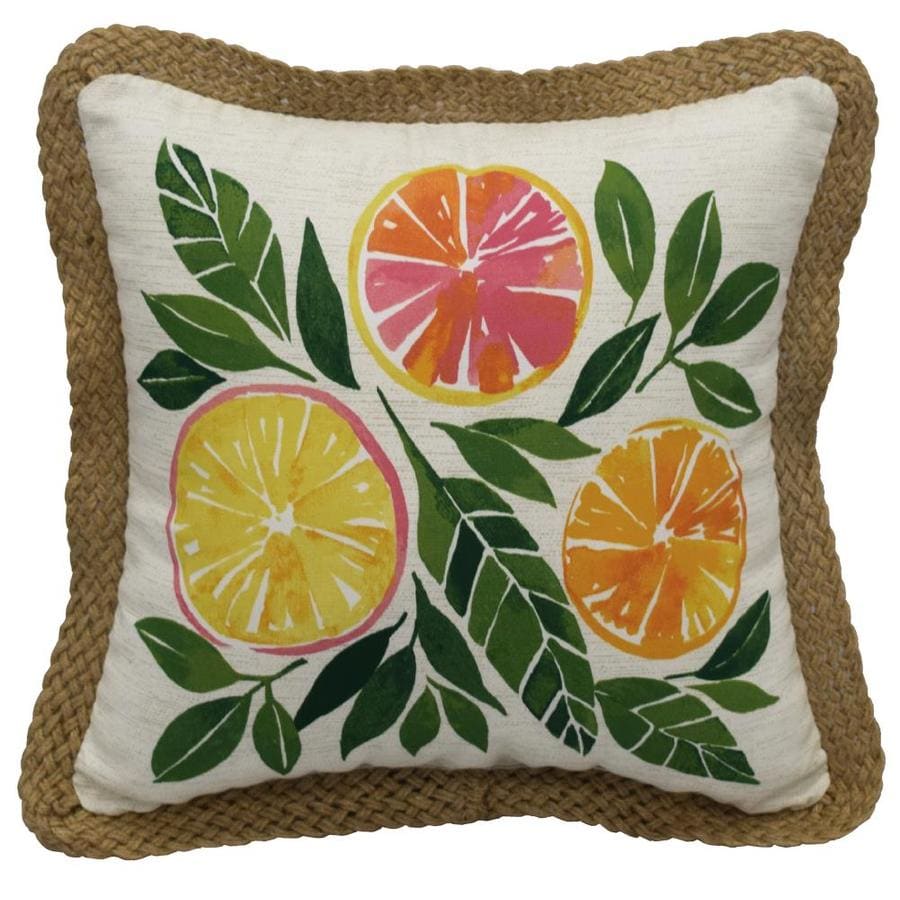 Allen Roth Fruit Salad Pillow Tropical Life At Lowes Com