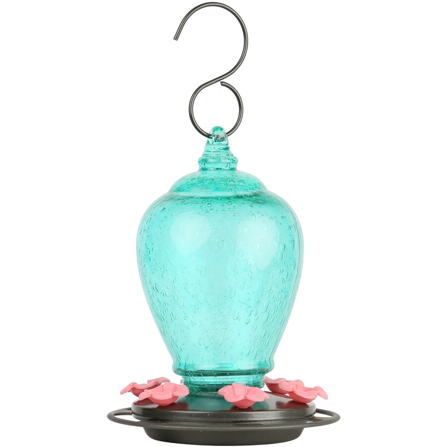 Wild Wings Artisan Gravity Hummingbird Feeder- Teal in the Bird Feeders ...