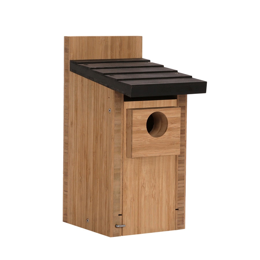 Shop Garden Treasures 5.5in W x 12in H x 8.5in D Cedar Bird House at Lowes.com