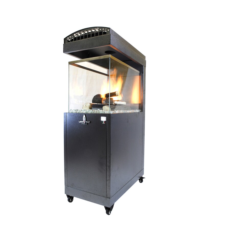 Lava Heat Italia 61,000-BTU Carbon Gray Steel Floorstanding Natural Gas ...