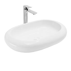 Swiss Madison Plaisir Glossy White Porcelain Vessel Round Bathroom Sink with/and Overflow