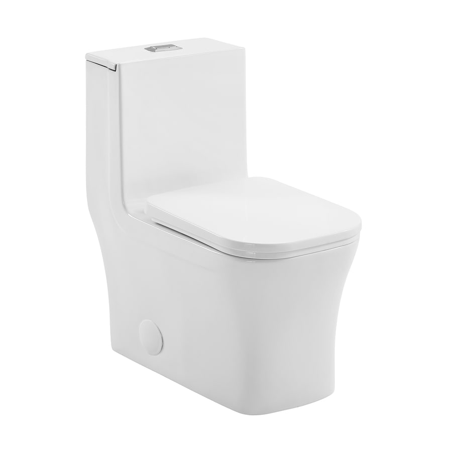Swiss Madison Concorde Glossy White Dual Flush Square Comfort Height ...