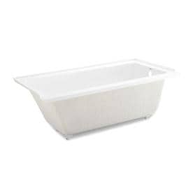 Swiss Madison Voltaire Glossy White Acrylic Rectangular Bathtub with Right-hand Drain (Common: 32-in x 66-in; Actual: 20.0-in x 32.0-in x 66.0-in)