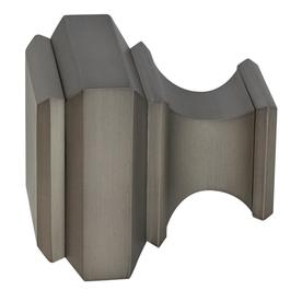 allen + roth Brushed Pewter Aluminum Curtain Rod Finials