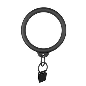Curtain Rings At Lowes Allen Roth 10 Pack 1 In Matte Black Steel Curtain Ring
