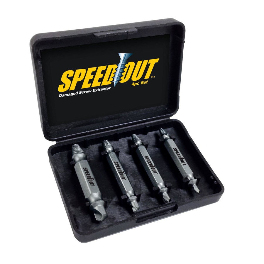 SpeedOut 4Piece Screw Extractor Set at