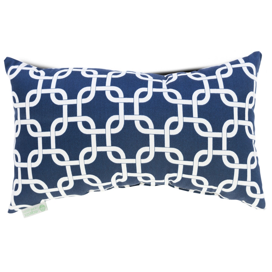 Majestic Home Goods 12 In W X 20 In L Navy Blue Indoor Decorative