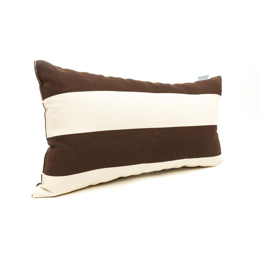Shop Majestic Home Goods Chocolate Horizontal Strip Small Pillow at ...