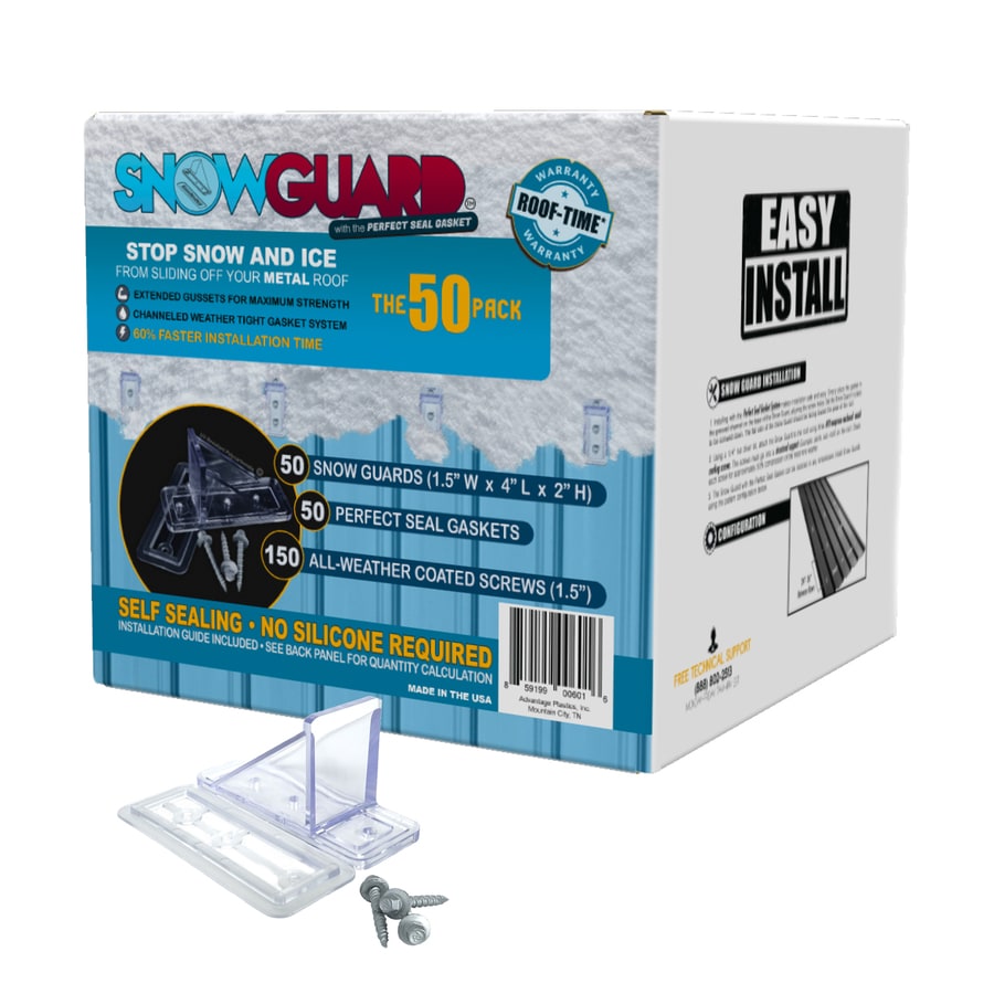 Snow Guard 50Mini 1.5in x 4in Polycarbonate Roof Cleat Snow Guard at