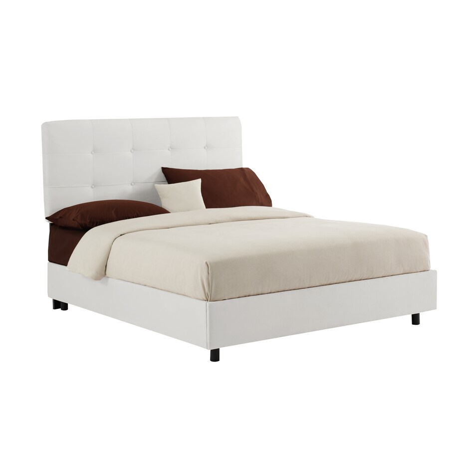 Skyline Furniture Sheridan White Queen Upholstered Bed At Com Skyline Furniture Sheridan White Queen Upholstered Bed