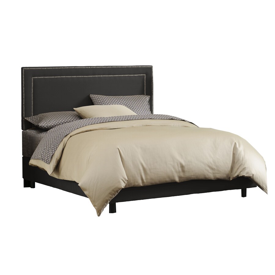 Skyline Furniture Wellington Black King Upholstered Bed At Com Skyline Furniture Wellington Black King Upholstered Bed