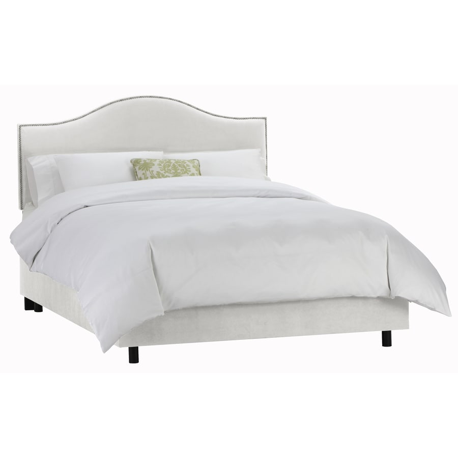 Skyline Furniture Armitage White King Upholstered Bed At Com Skyline Furniture Armitage White King Upholstered Bed