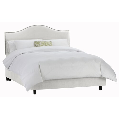 Skyline Furniture Armitage White King Upholstered Bed at Lowes.com