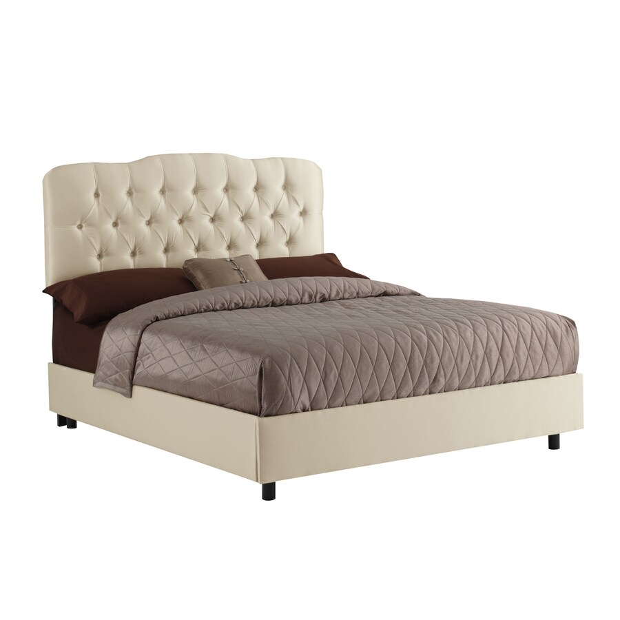 Skyline Furniture Quincy Parchment California King Upholstered Bed