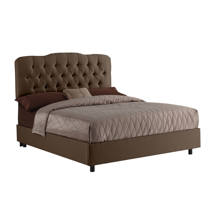 Skyline Furniture Quincy Chocolate Full Upholstered Bed at