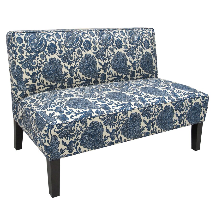 Skyline Furniture Clark Collection Ink Textured Settee at