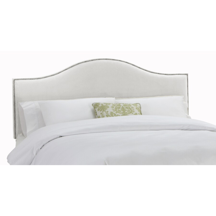 Skyline Furniture Armitage White Twin Velvet Headboard at Lowes.com