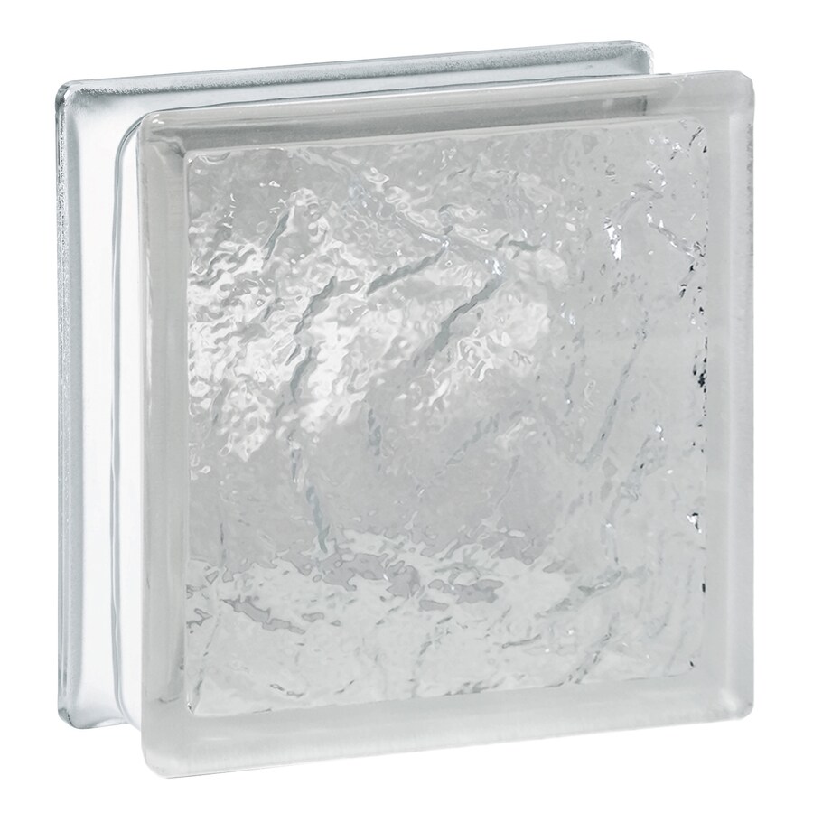 REDI2SET 10Pack Clear Ice Glass Block (8in H x 8in W x 3in D) in