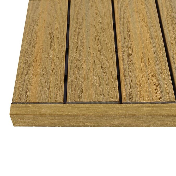 NewTechWood 0.88in x 1in x 12in Quick Deck Tile English