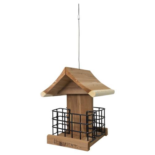 HomeGrown Wood Cedar Suet Bird Feeder in the Bird Feeders department at ...