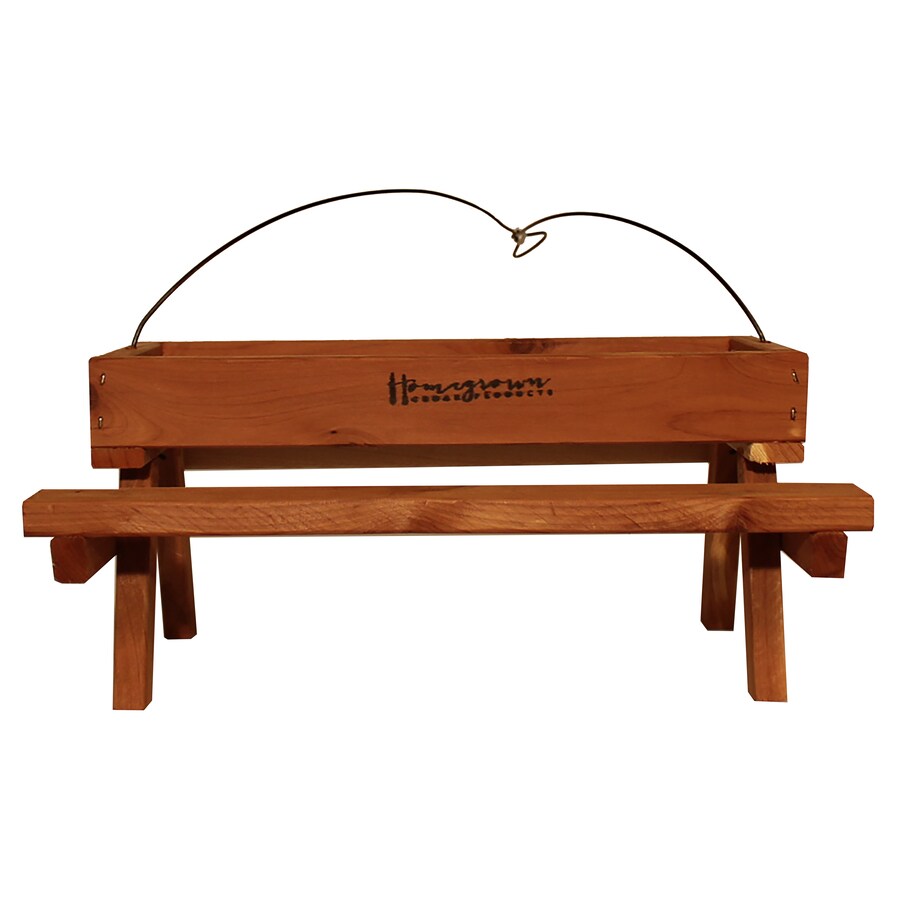 Homegrown Red Cedar Platform Bird Feeder At Lowes Com