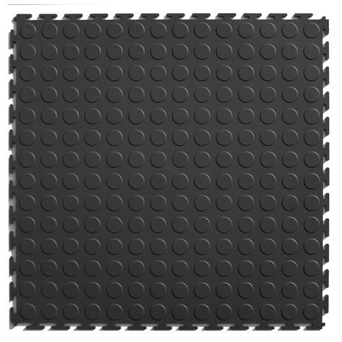 Blue Hawk 20.5in x 20.5in Dark Gray Coin PVC Plastic Tile