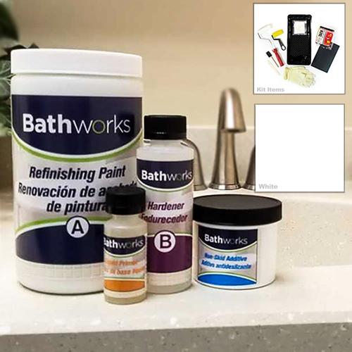 Bathworks White HighGloss AntiSkid Tub and Tile Resurfacing Kit (1