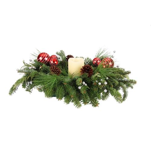 Mickman Brothers Lighted Green Ornaments Tabletop Decoration in the ...