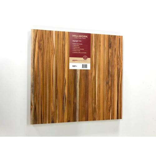 Millwork Unlimited 2ft Square Unfinished Teak Board in