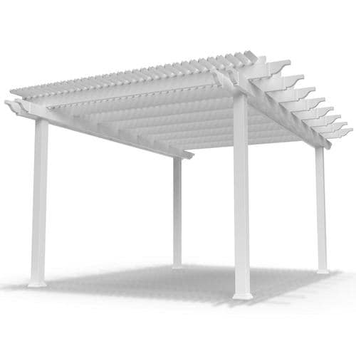 Modern Pergola Kits Modern Pergola Kit 16 Ft W X 12 Ft L X 10 Ft White