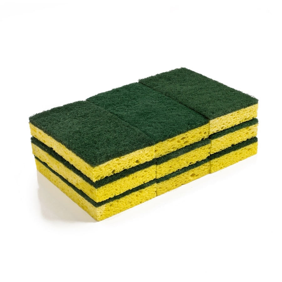 Style Selections 9Pack Cellulose Sponge with Scouring Pad at