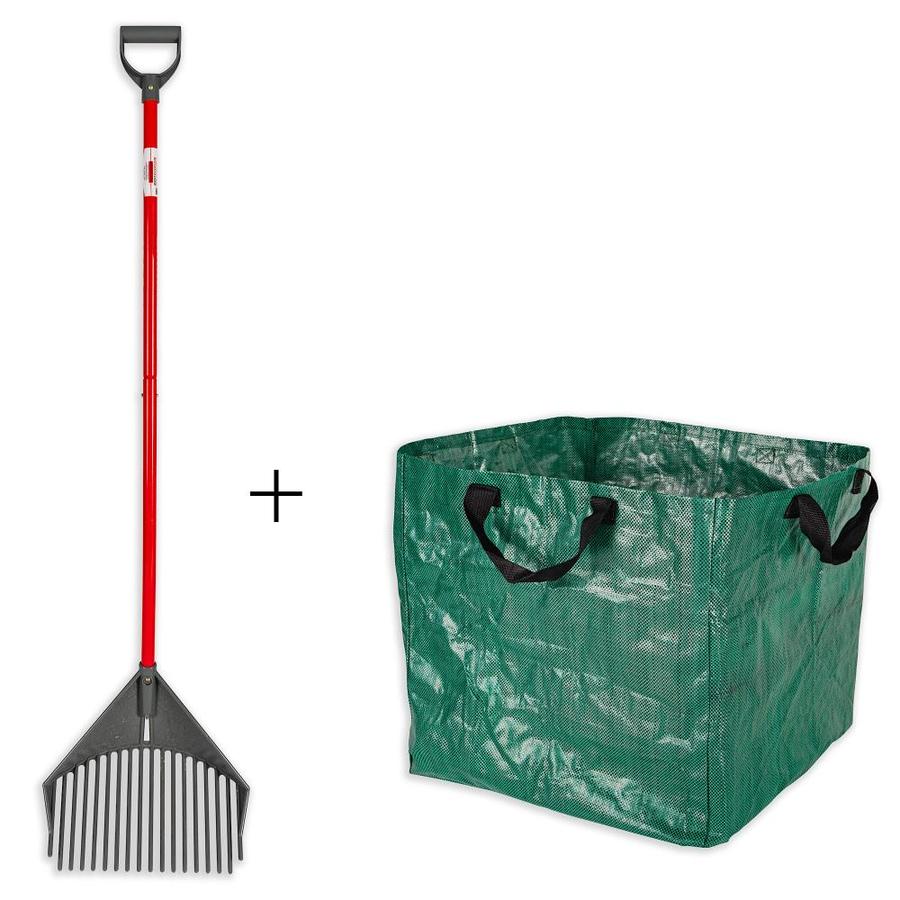 Root Assassin 59-in L Poly-Handle Poly Garden Rake at Lowes.com