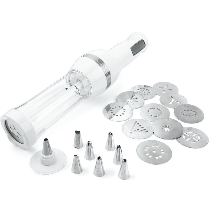 Electric Cookie Press Gun,Cookie Making kit with 12 Discs and 4