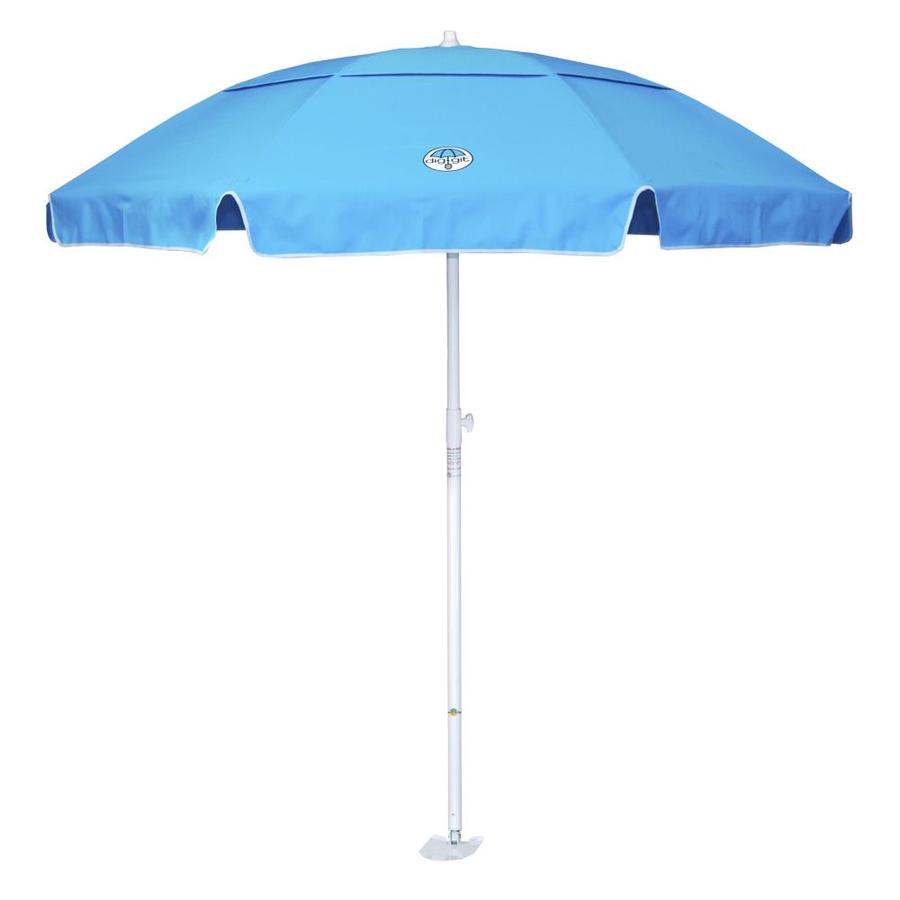 Dig Git Beach Umbrella Common 7 Ft Actual 7 Ft In The Beach Umbrellas Department At Lowes Com