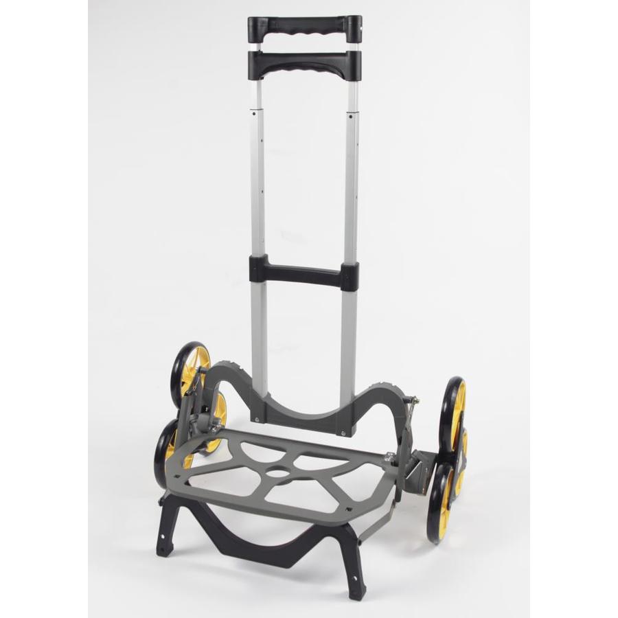 UpCart 100lb 6Wheel Black Aluminum Stair Climbing Hand Truck at