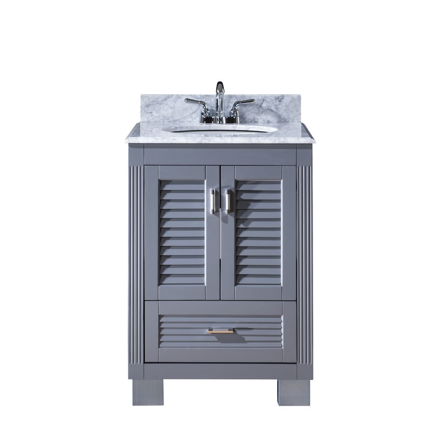 Venus Grey Undermount Single Sink Bathroom Vanity With Natural Venus Grey Undermount Single Sink Bathroom Vanity With Natural Marble Top Common 24