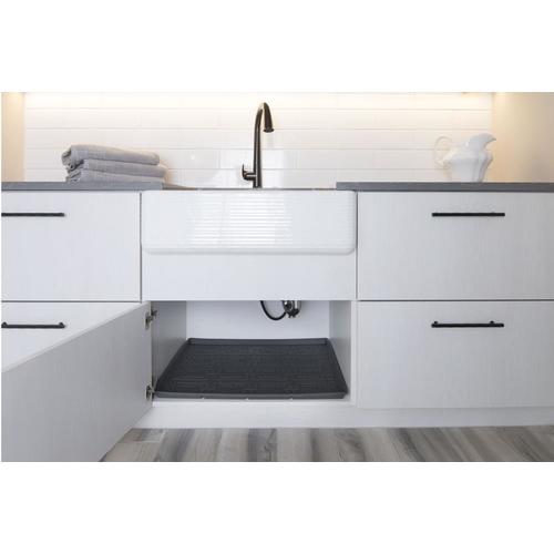 Xtreme Mats Kitchen 21 875 In X 30 5 8 In Grey Undersink Cabinet