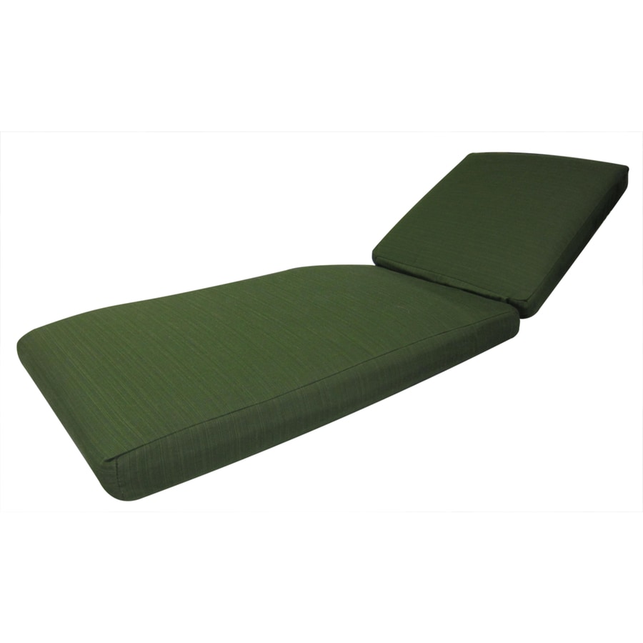 Allen Roth Sunbrella Dupione Palm Green Patio Chaise Lounge Allen Roth Sunbrella Dupione Palm Green Patio Chaise Lounge Cushion