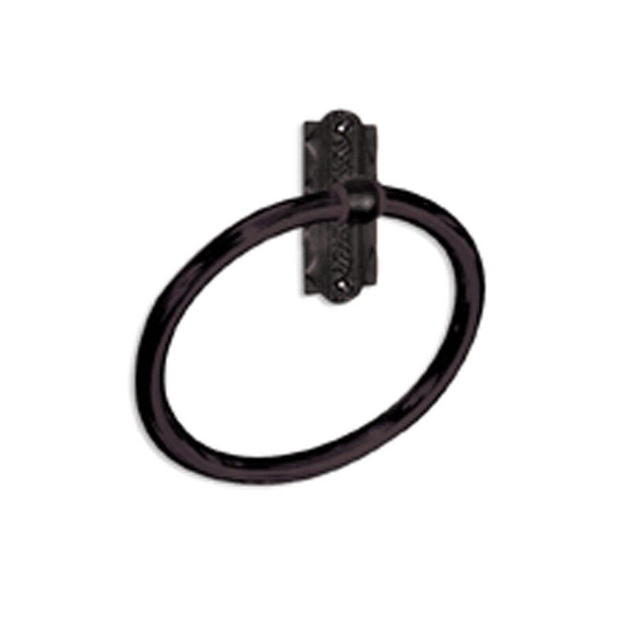 River's Edge English Wrought Iron Wall Mount Towel Ring at