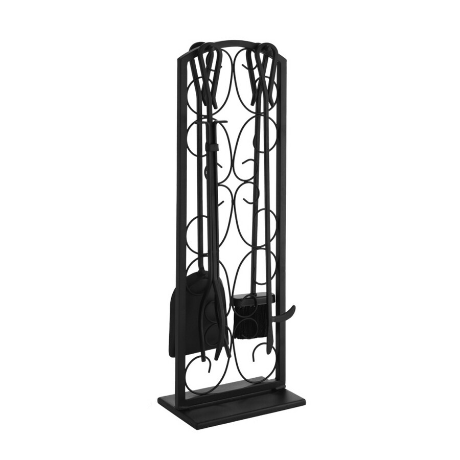 Style Selections 5 Piece Scroll Fireplace Toolset At Lowes Com