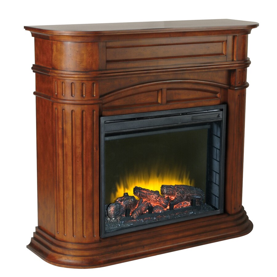 Pleasant Hearth 46in W Chestnut Electric Fireplace at