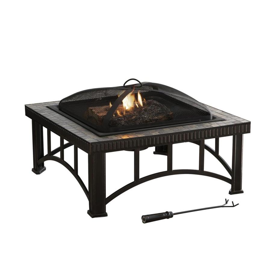 Garden Treasures 30" Black Steel WoodBurning Fire Pit at