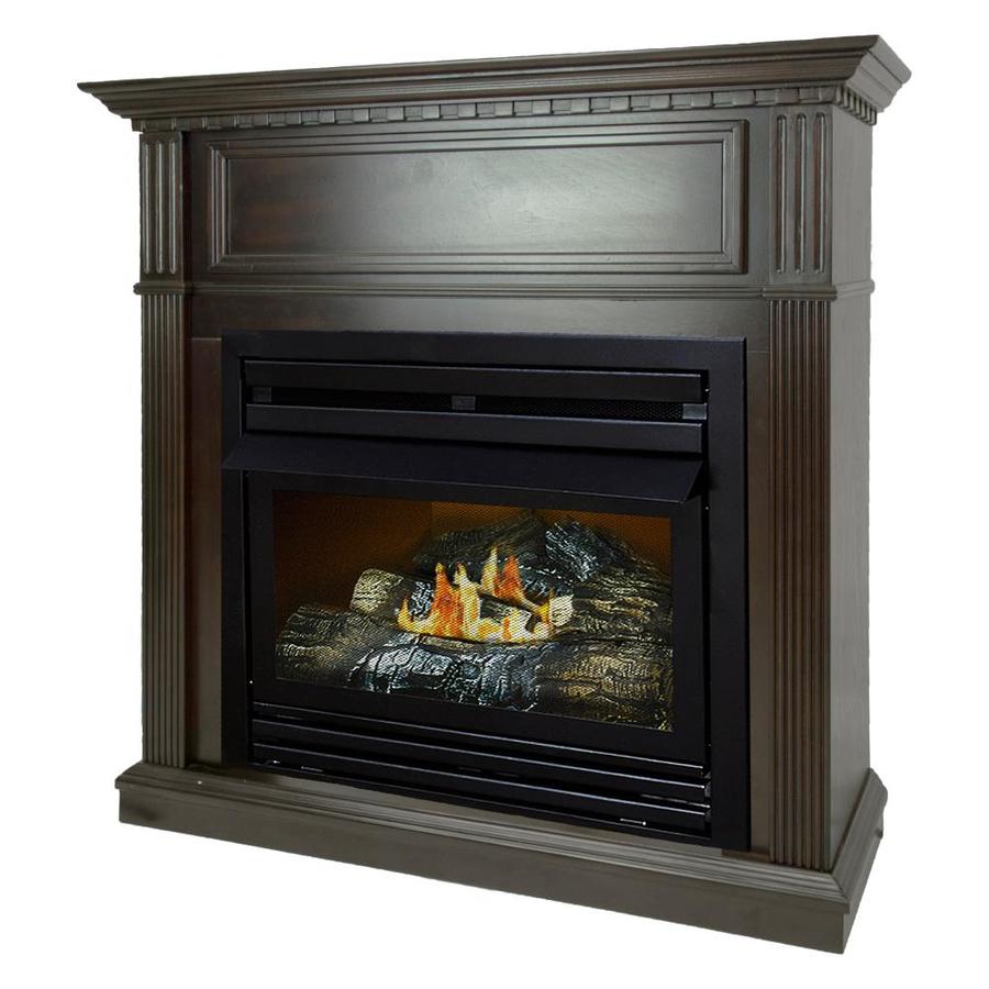 Pleasant Hearth 42in Tobacco Ventless Liquid Propane Gas Fireplace in