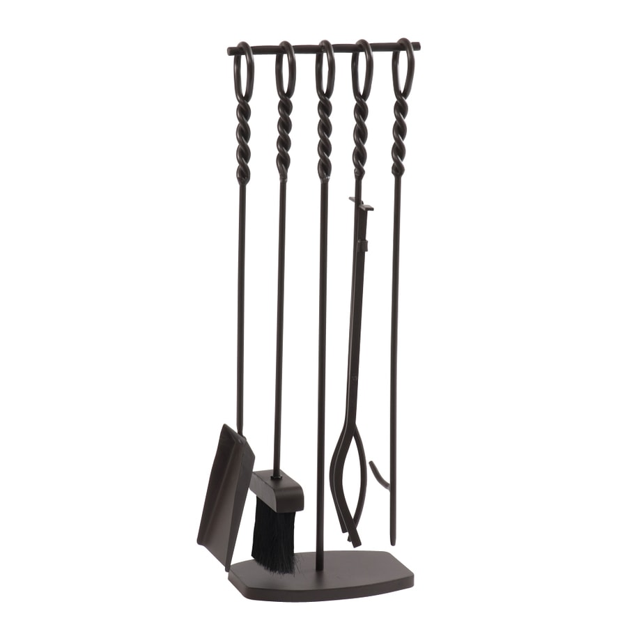 Shop Pleasant Hearth 5Piece Steel Fireplace Tool Set at Lowes.com