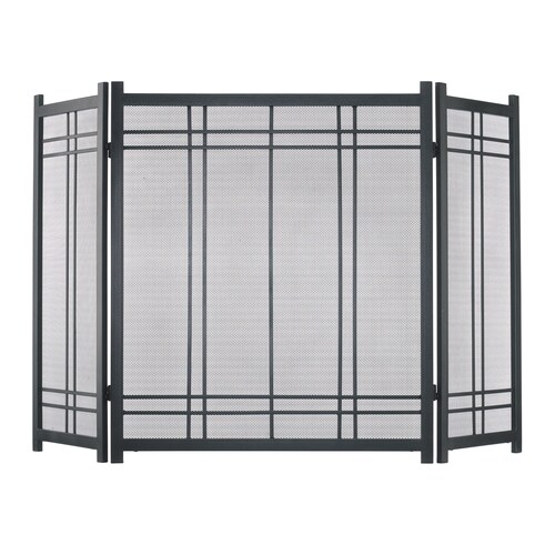 Pleasant Hearth 52 In Vintage Iron Steel 3 Panel Craftsman