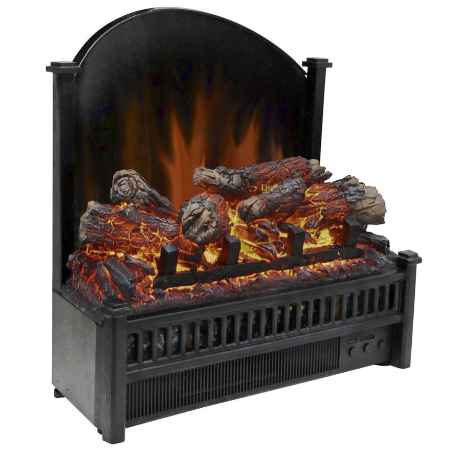 Pleasant Hearth 23in 4,600BTU Black Electric Fireplace Logs with