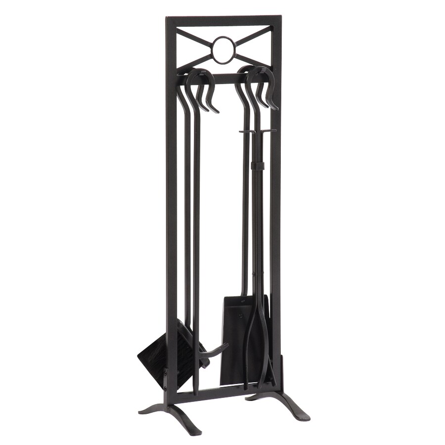 Allen Roth 5 Piece Metal Fireplace Tool Set At Lowes Com