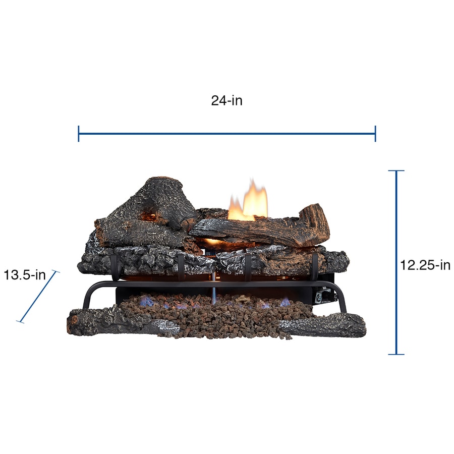 Pleasant Hearth 24in 33000BTU TripleBurner Ventfree Gas Fireplace